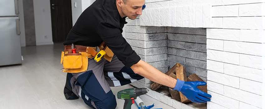 Fireplace Damaged Damper Frame Repair Services in Kennesaw, Georgia